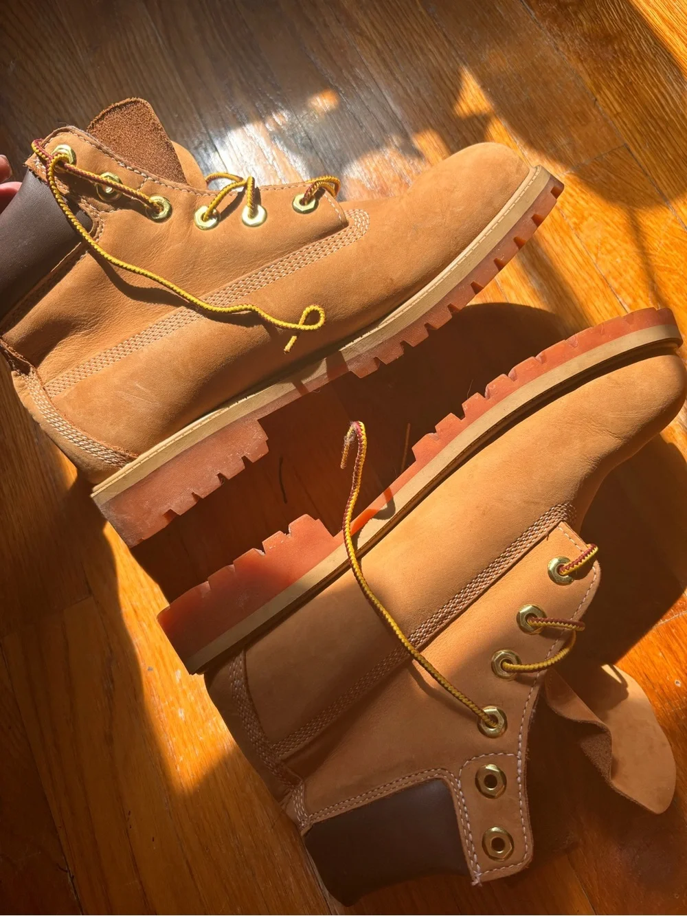 Timberland Brown Leather Lace-Up Work Boots